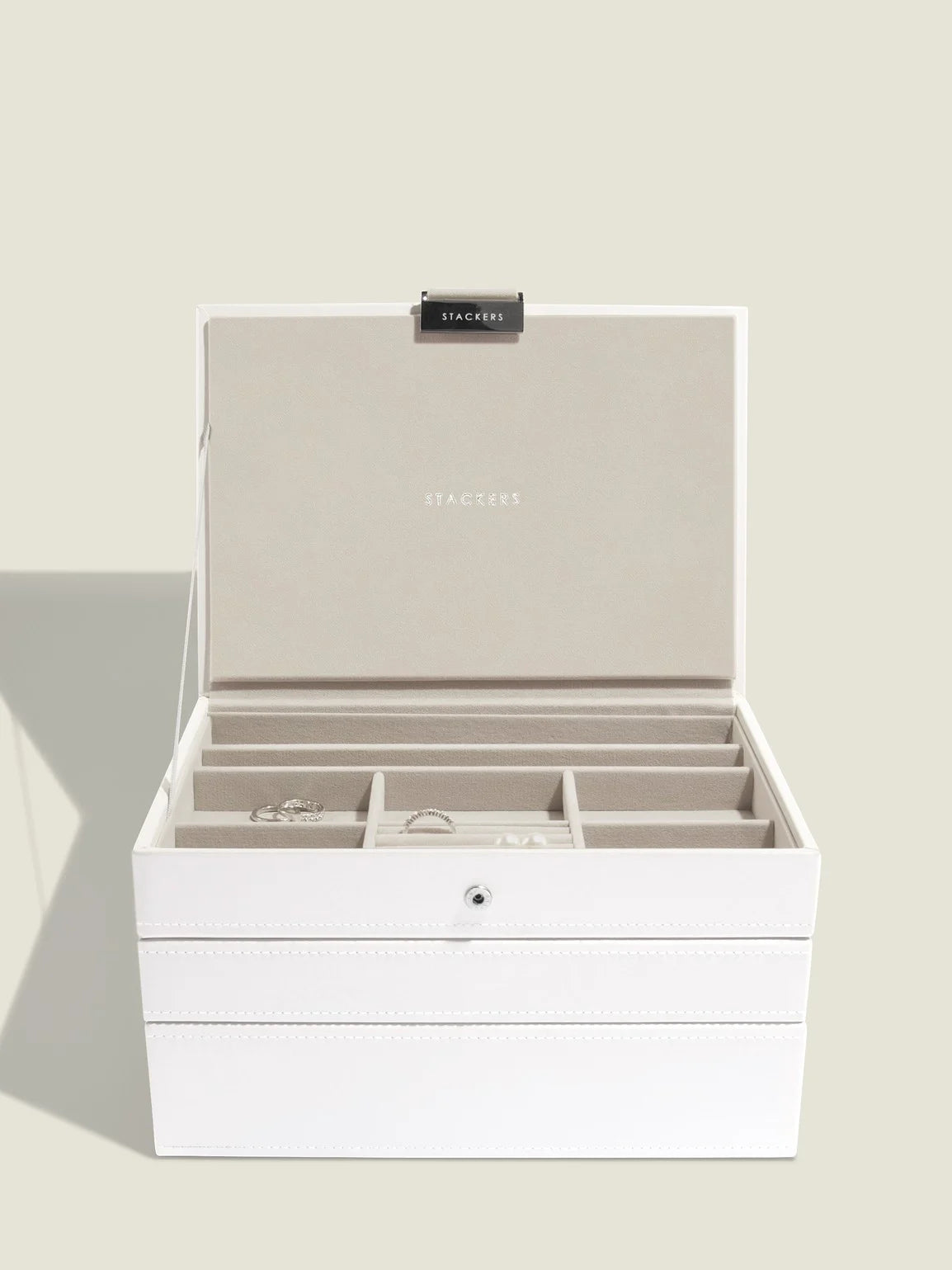 Stackers Klassieke Juwelendoos Set van 3 Wit