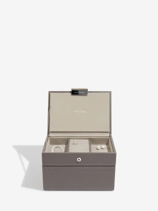 Stackers Mini Jewelry Box Set of 2 Soft Brown