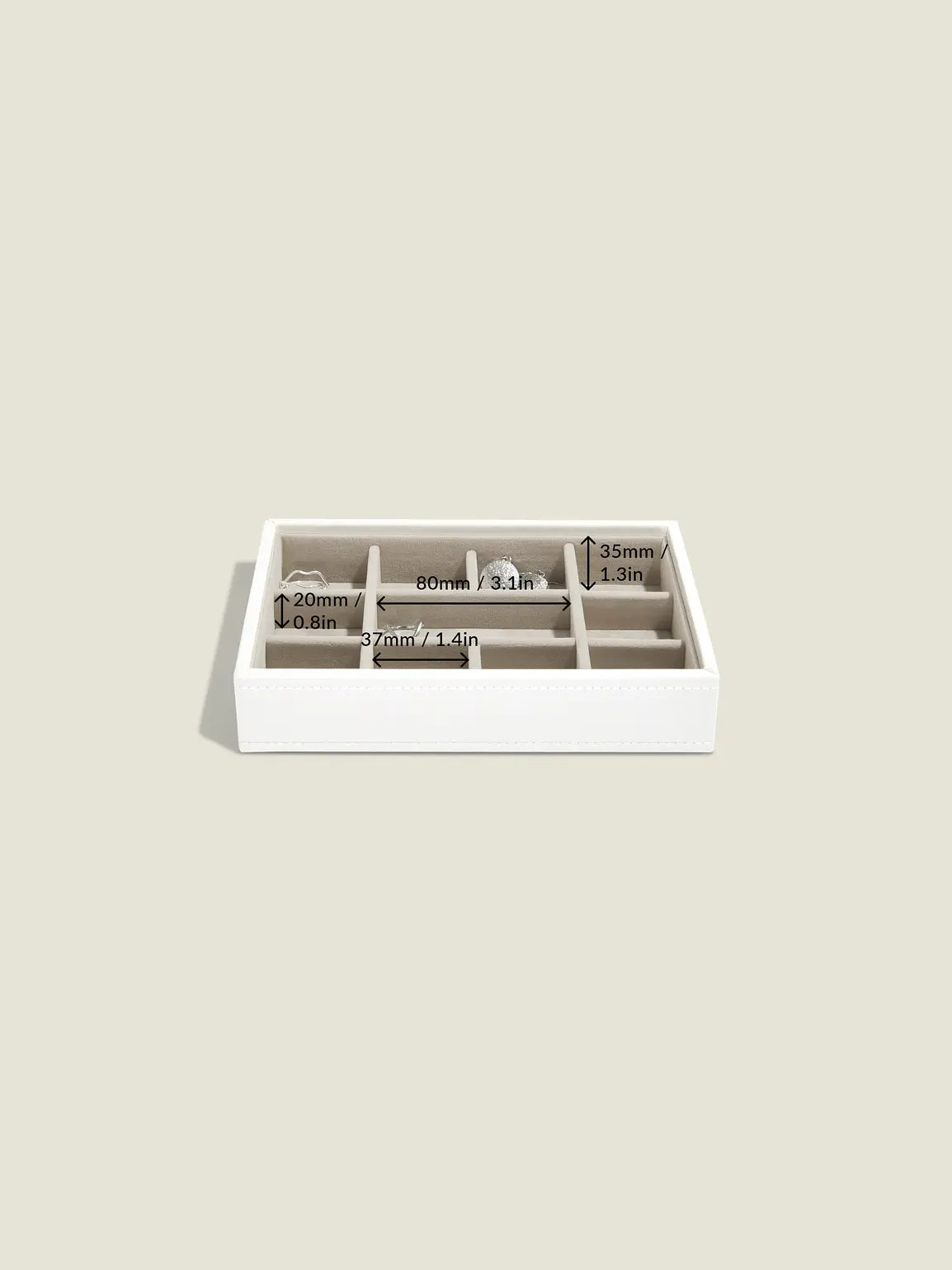 Stackers Mini Jewelry Layer White