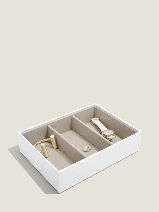 Stackers Watch &amp; Accessory Tray for Classic Jewelry Box White