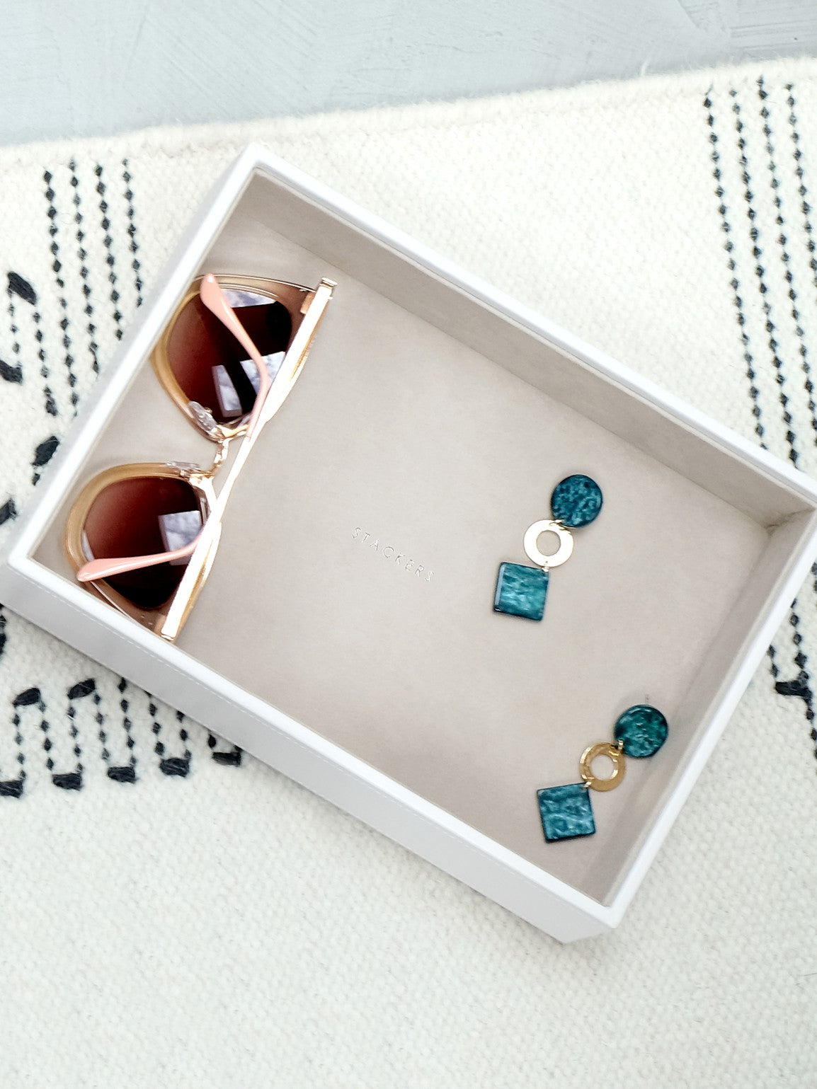 Stackers Deep Jewelry Layer for Classic Jewelry Box White