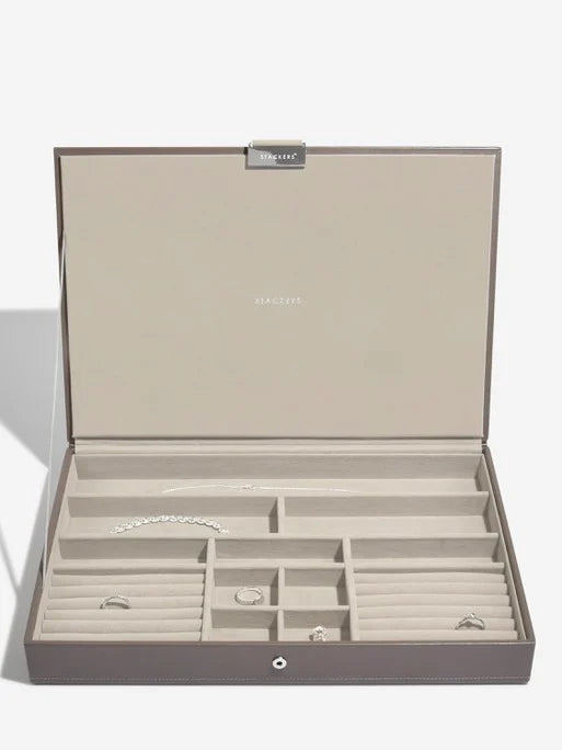 Stackers Lid for XL Jewelry Box Soft Brown