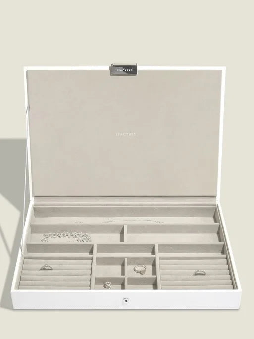 Stackers Lid for XL Jewelry Box White