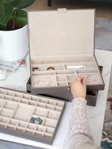 Stackers XL Jewelry Box Set of 3 Soft Brown