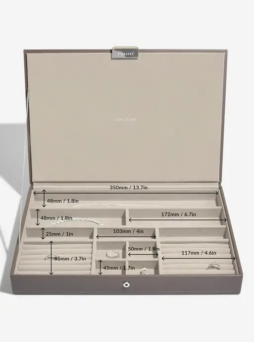 Stackers XL Jewelry Box Set of 3 Soft Brown