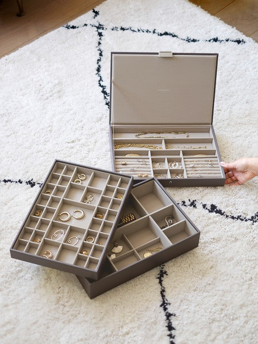 Stackers XL Jewelry Box Set of 3 Soft Brown