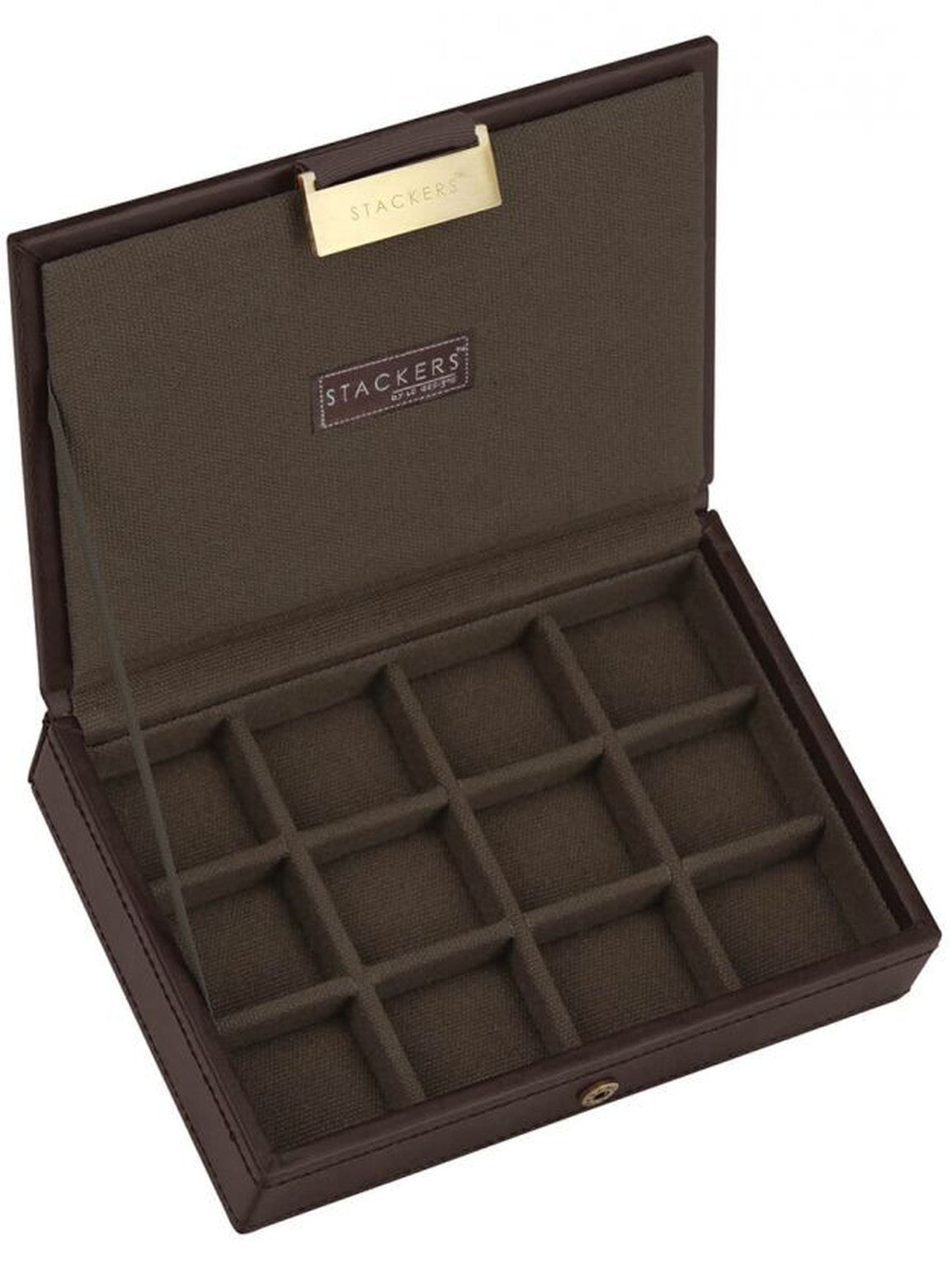 Stackers Mini Manchetknopen Deksel Bruin & Kaki