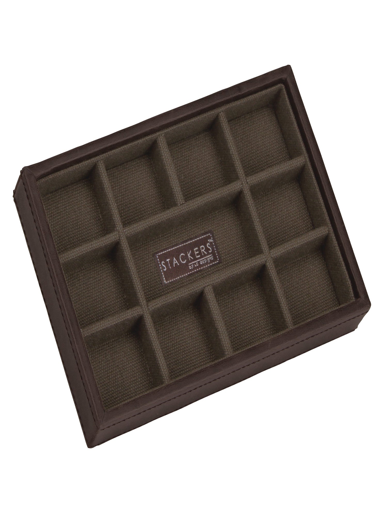 Stackers Mini Manchetknopenlaag Bruin & Kaki