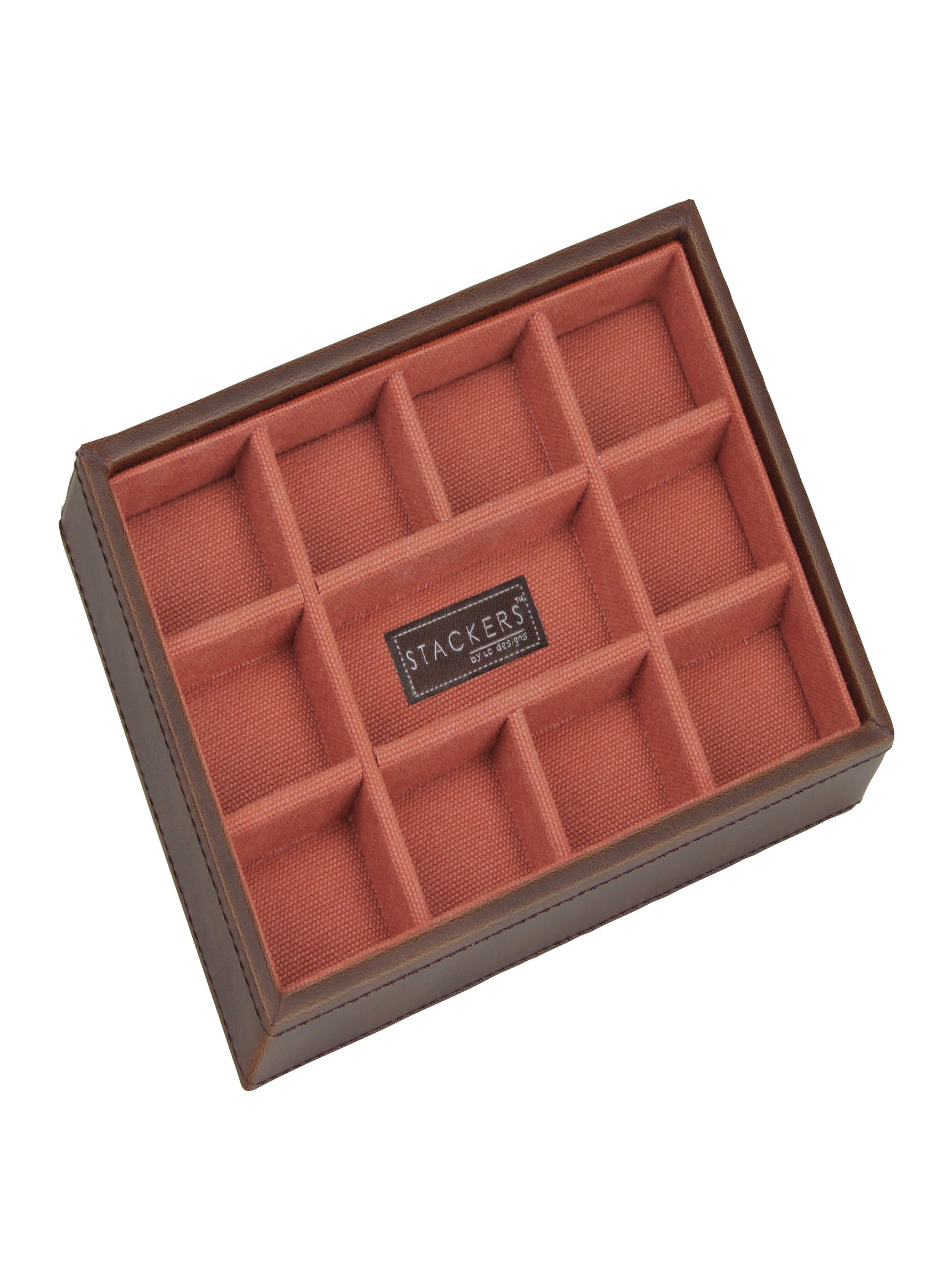 Stackers Mini Manchetknopenlaag Bruin & Oranje