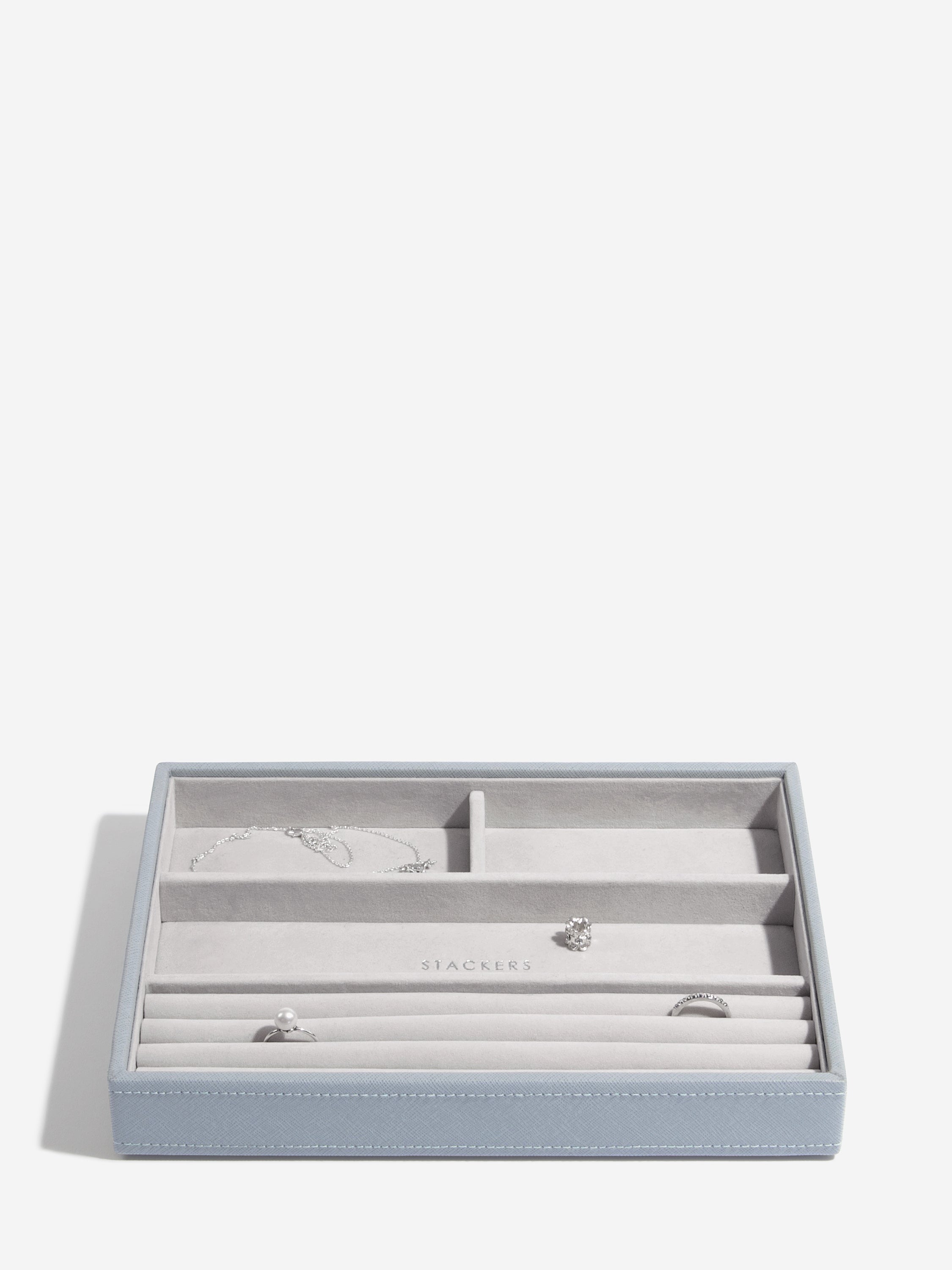 Stackers Klassieke Juwelendoos Set van 4 Blauw