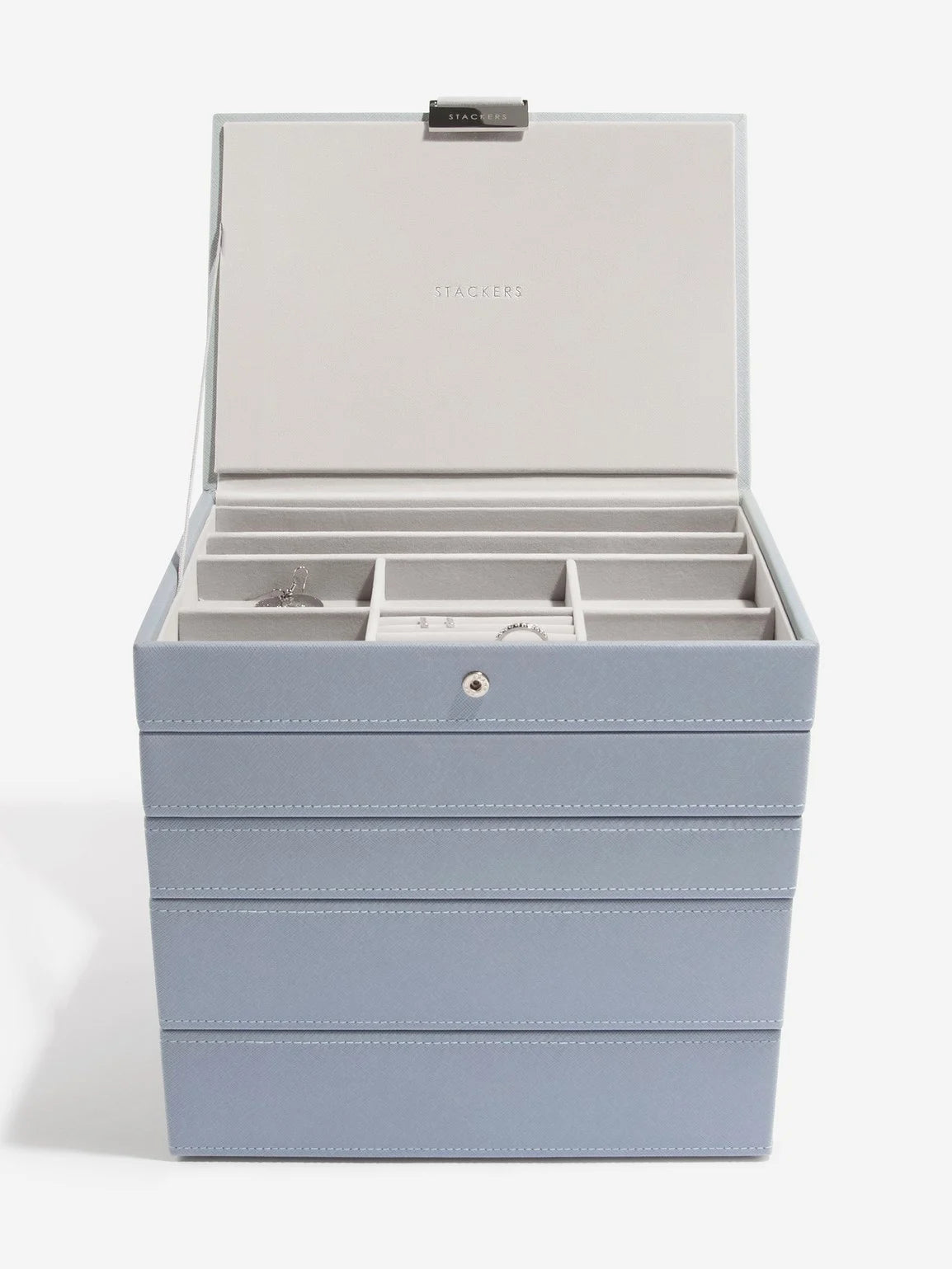 Stackers Classic Jewellery Box Set of 5 Blue