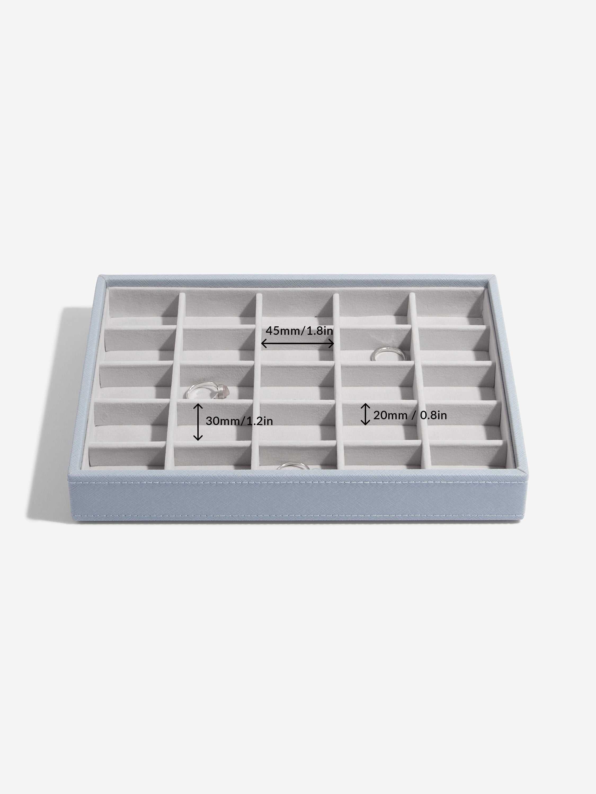 Stackers Klassieke Juwelendoos Set van 5 Blauw