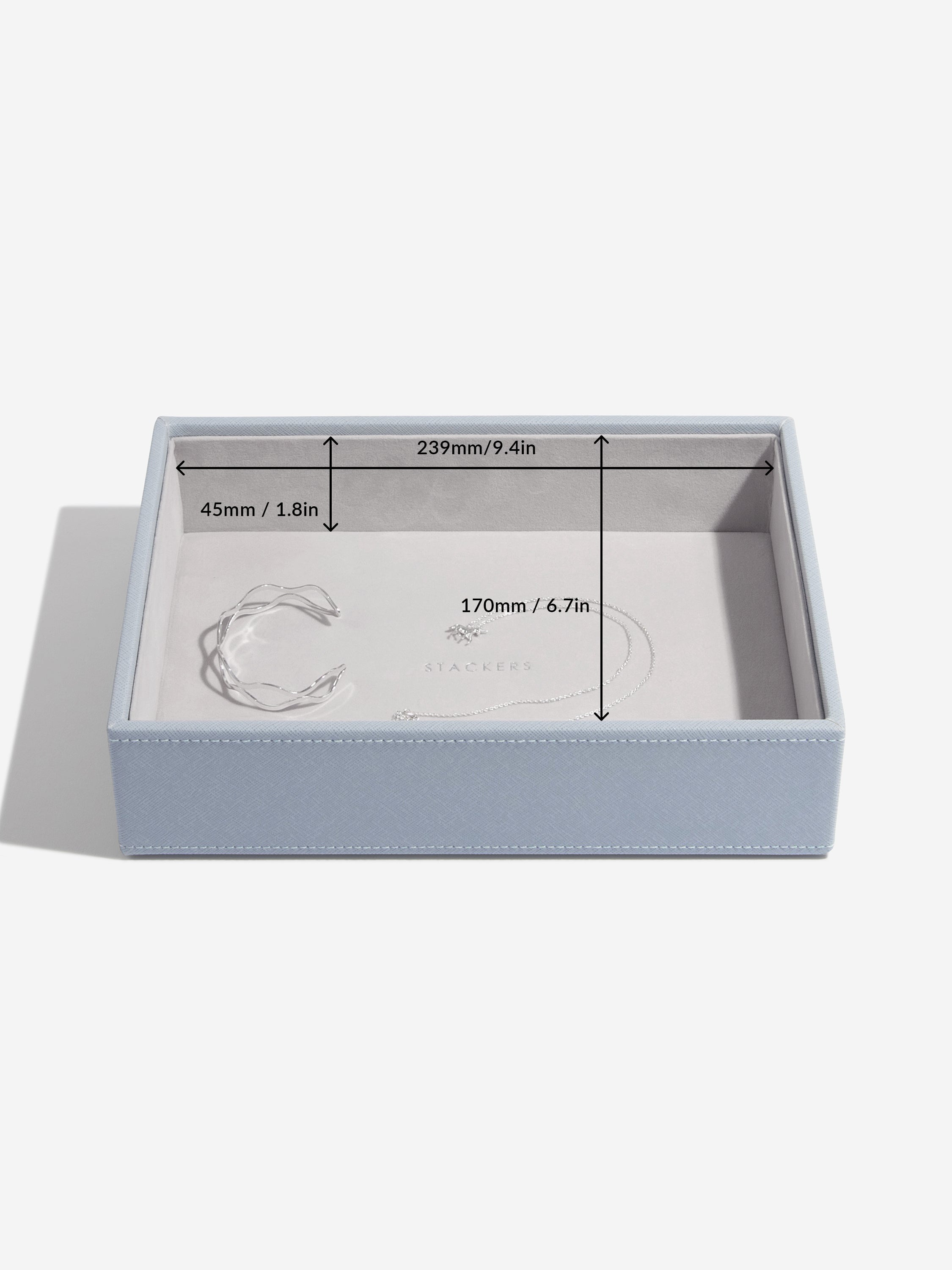 Stackers Klassieke Juwelendoos Set van 5 Blauw
