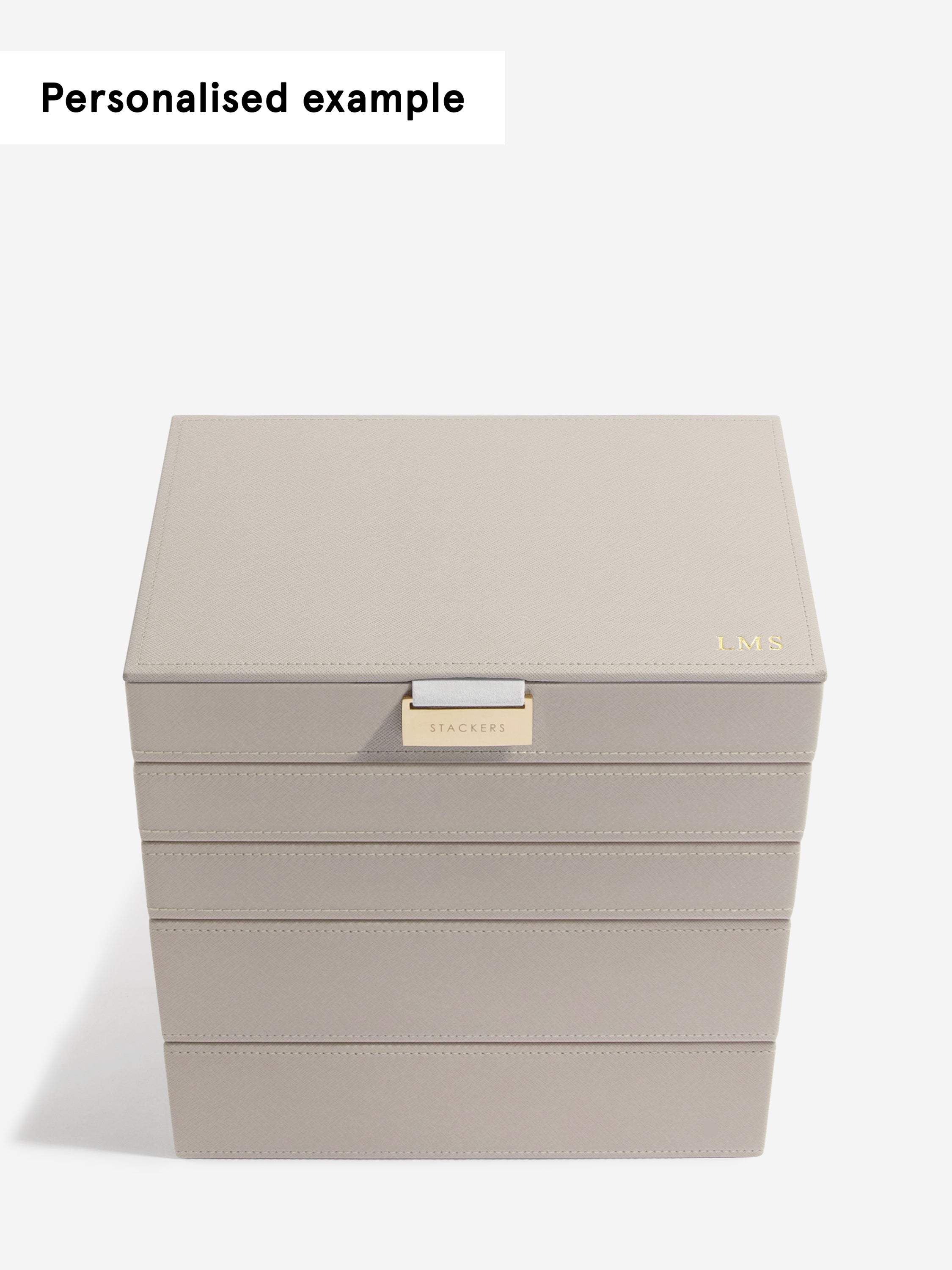Stackers Klassieke Juwelendoos Set van 5 Taupe