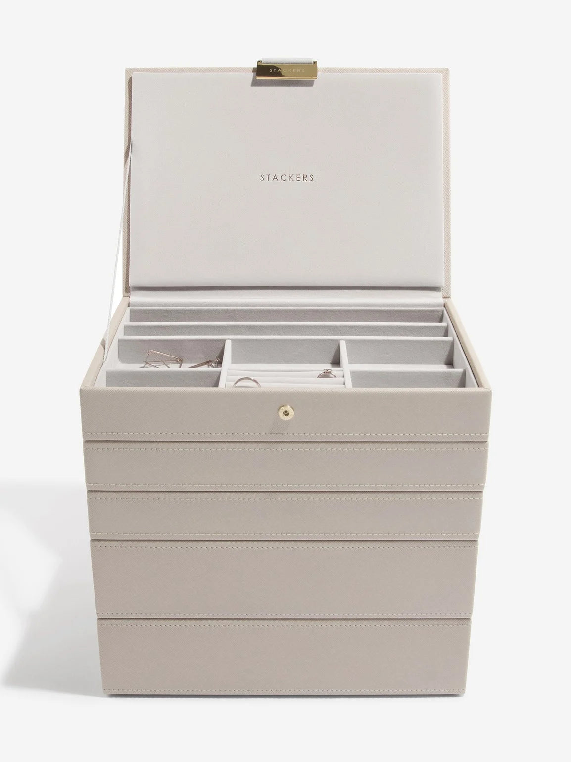Stackers Klassieke Juwelendoos Set van 5 Taupe