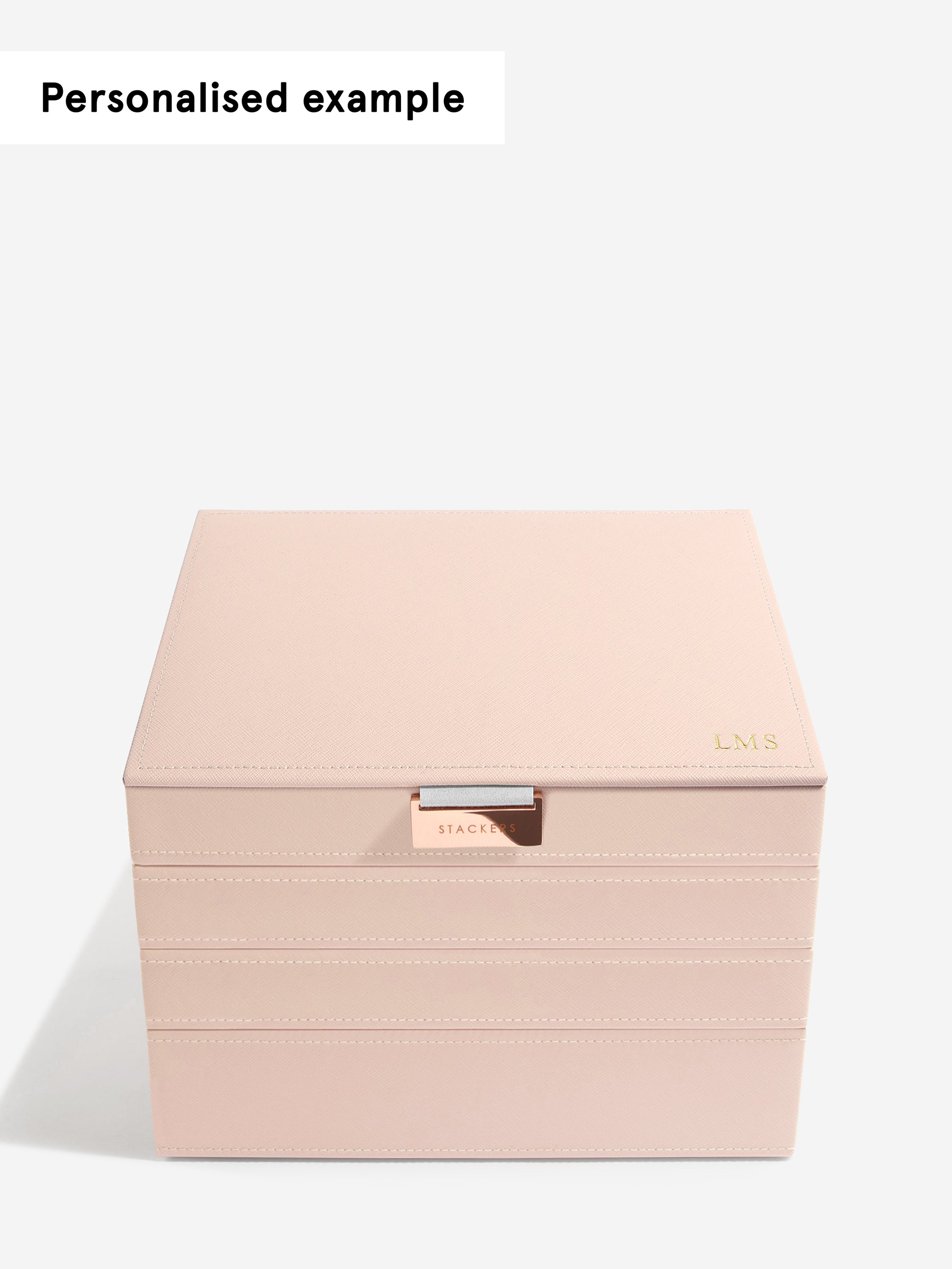 Stackers Klassieke Juwelendoos Set van 4 Roze