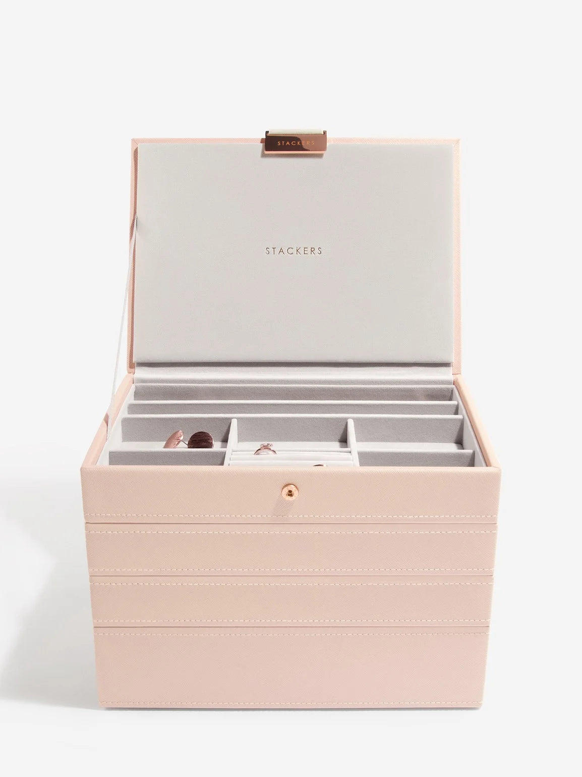 Stackers Classic Jewellery Box Set of 4 Pink