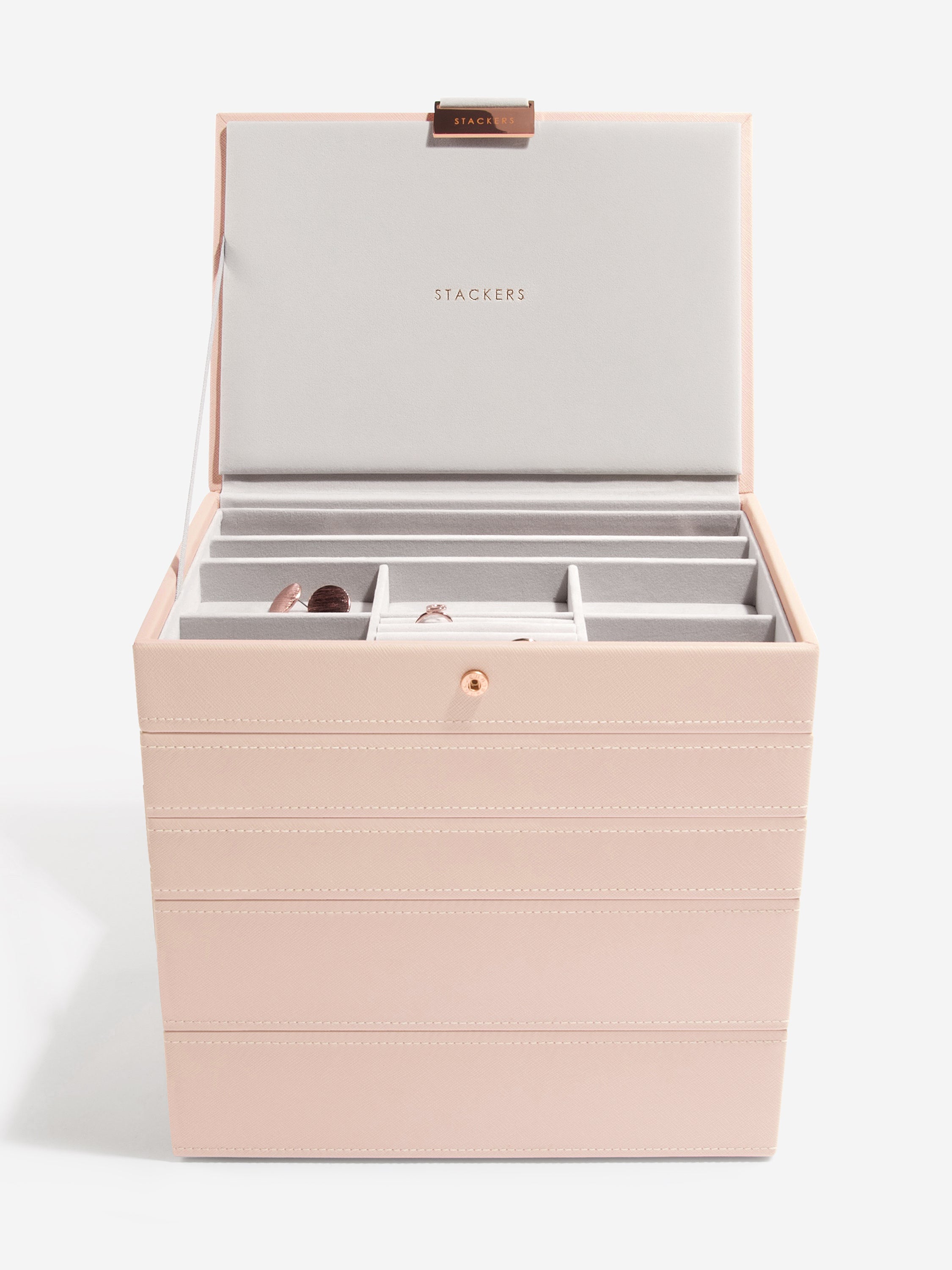 Stackers Klassieke Juwelendoos Set van 5 Roze