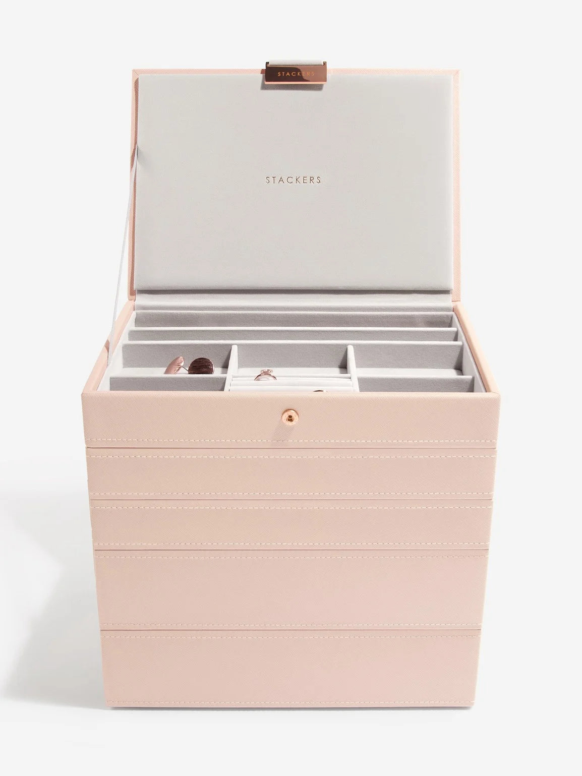 Stackers Classic Jewellery Box Set of 5 Pink