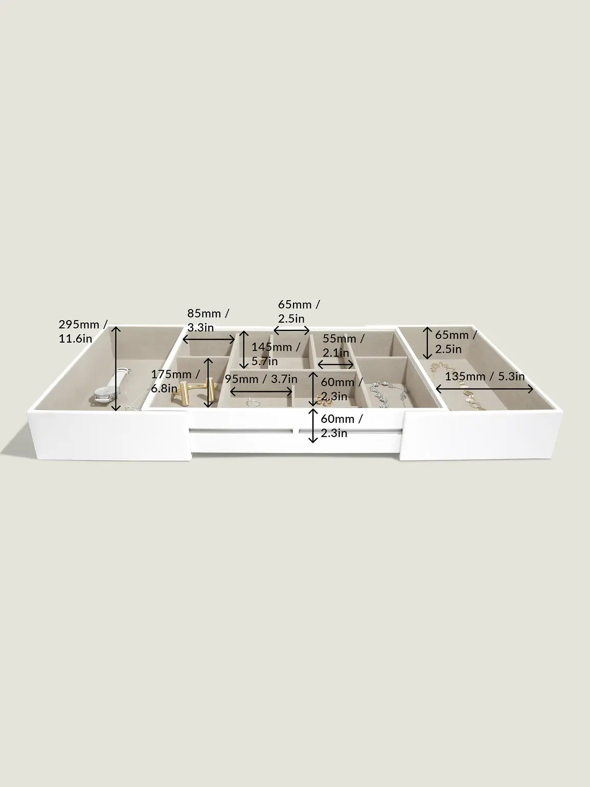 Stackers XL Jewelry Slider White