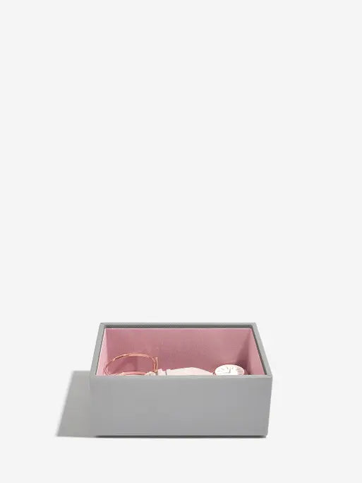 Stackers Mini Horloge & Accessoirelaag Grijs & Roze