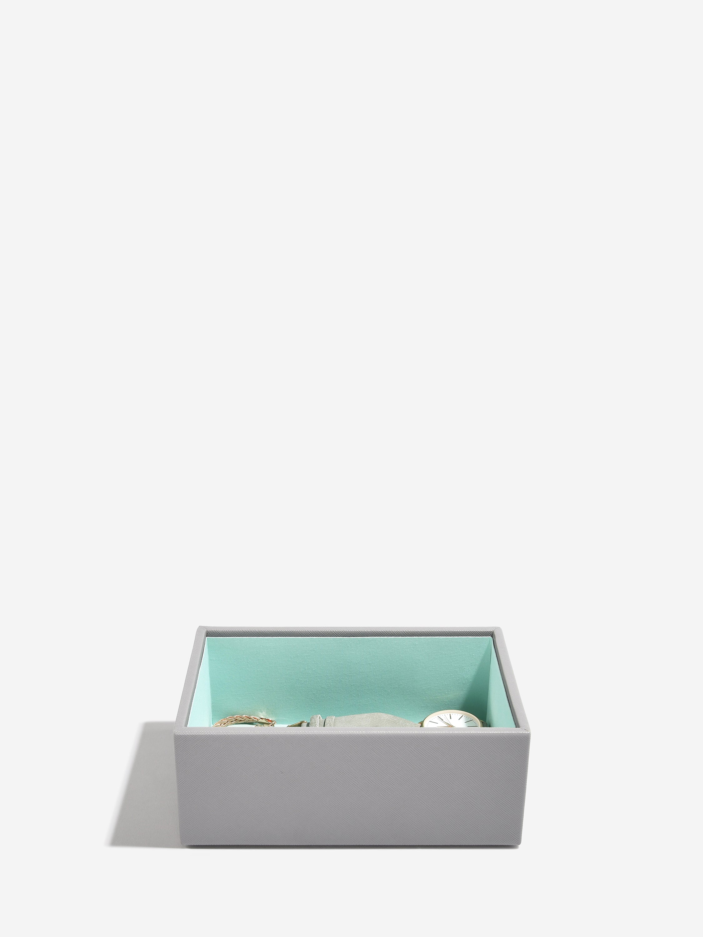 Stackers Mini Juwelendoos Set van 2 Grijs & Munt