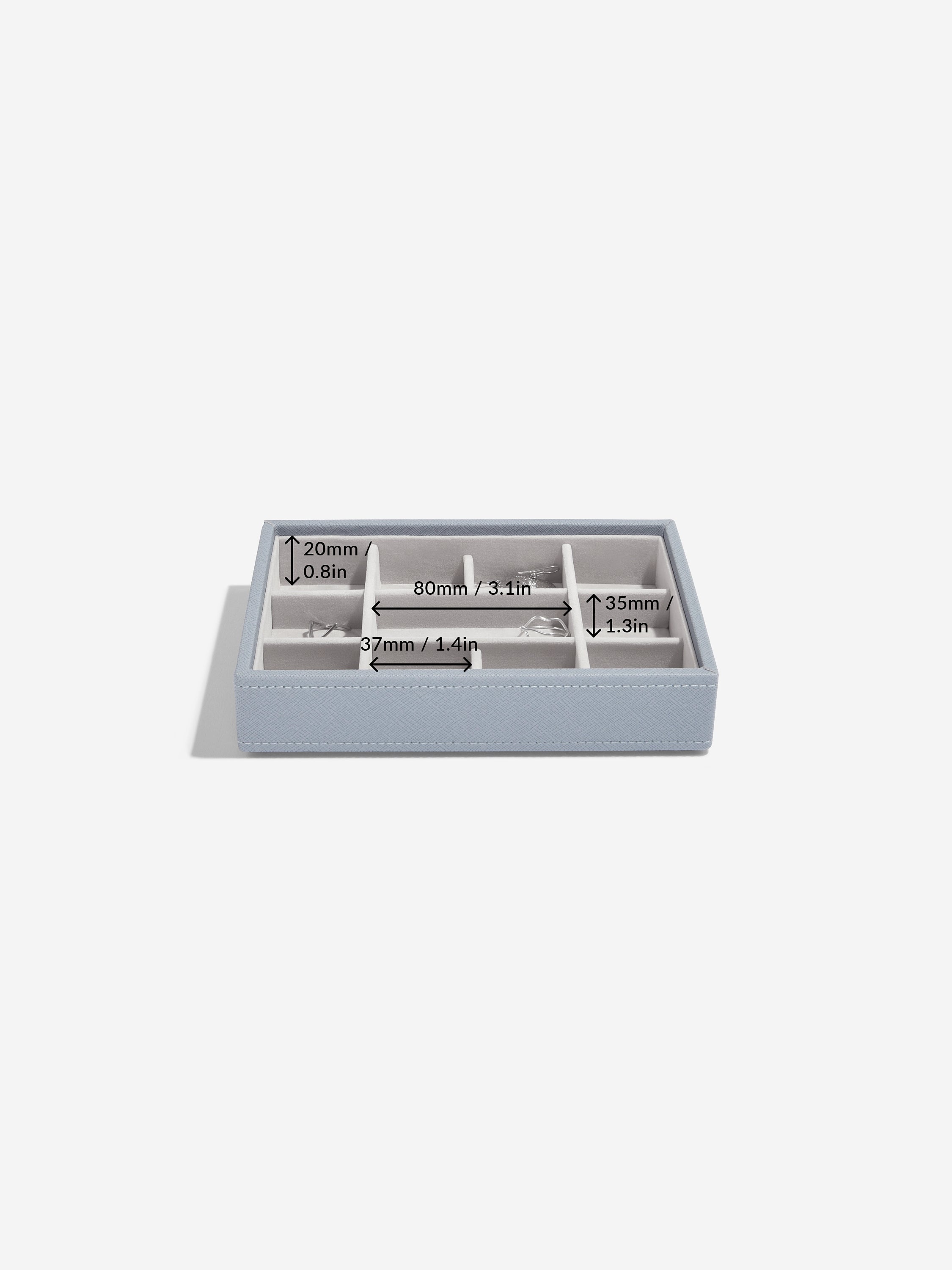 Stackers Mini Sieradenlaag Blauw