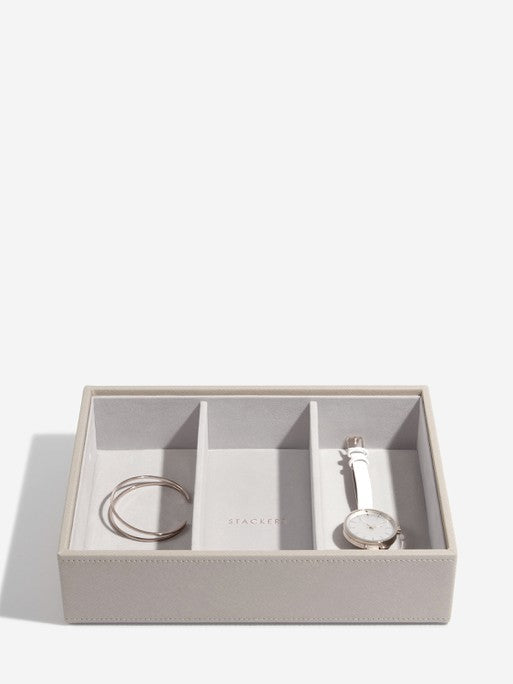 Stackers Horloge & Accessoirelaag voor Klassieke Juwelendoos Taupe
