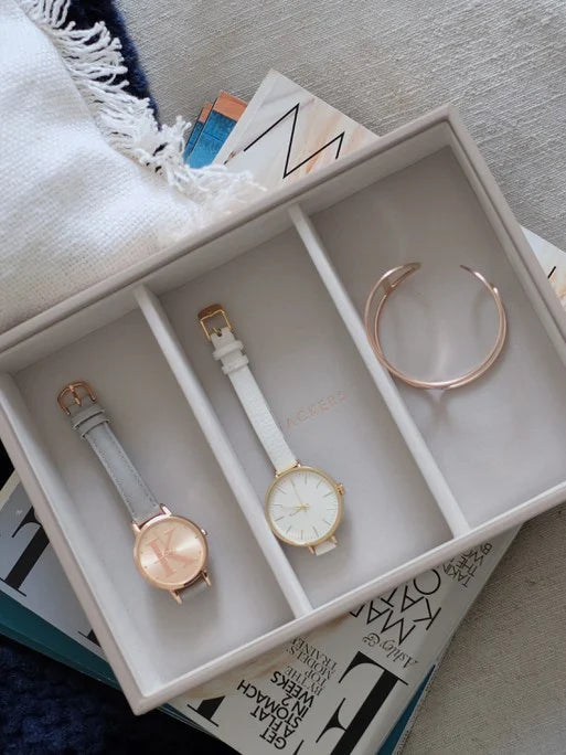 Stackers Horloge & Accessoirelaag voor Klassieke Juwelendoos Taupe