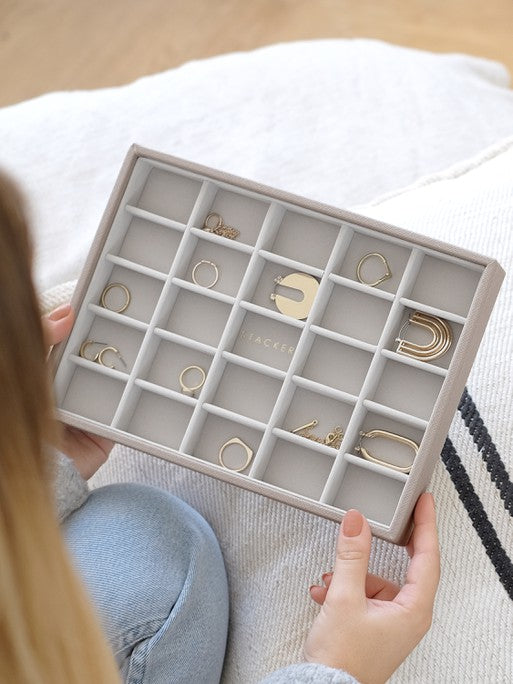 Stackers kleine Sieradenlaag voor Klassieke Juwelendoos Taupe