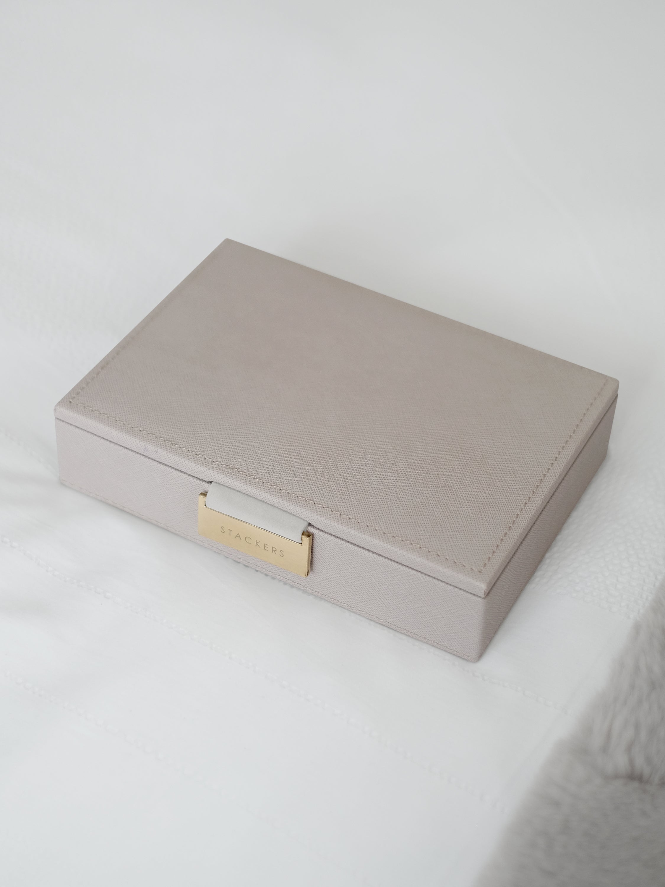 Stackers Deksel voor Mini Juwelendoos Taupe