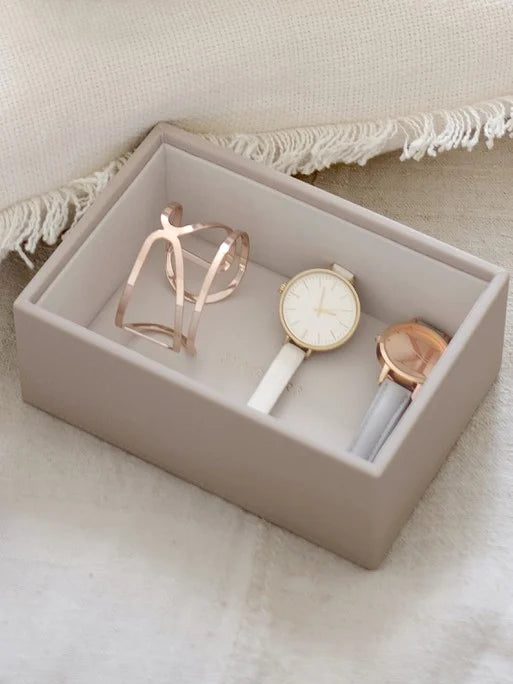 Stackers Mini Horloge & Accessoirelaag Taupe