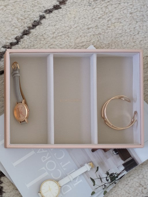 Stackers Watch &amp; Accessory Layer for Classic Jewelry Box Pink