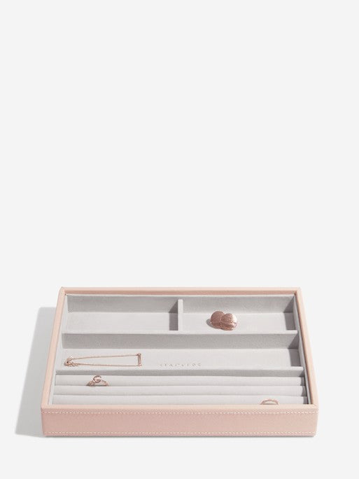 Stackers Ring &amp; Bracelet Layer for Classic Jewelry Box Pink