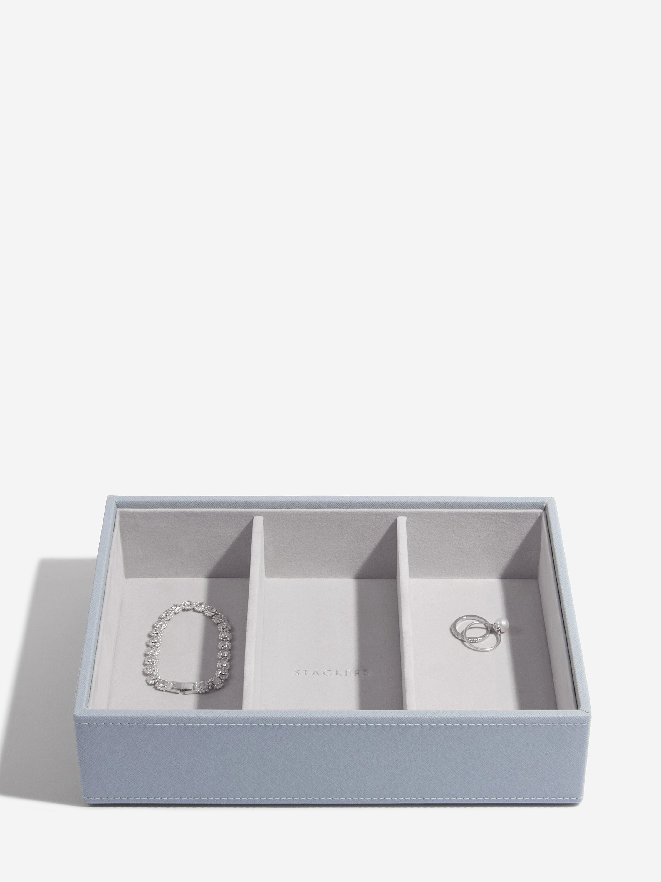 Stackers Klassieke Juwelendoos Set van 3 Blauw