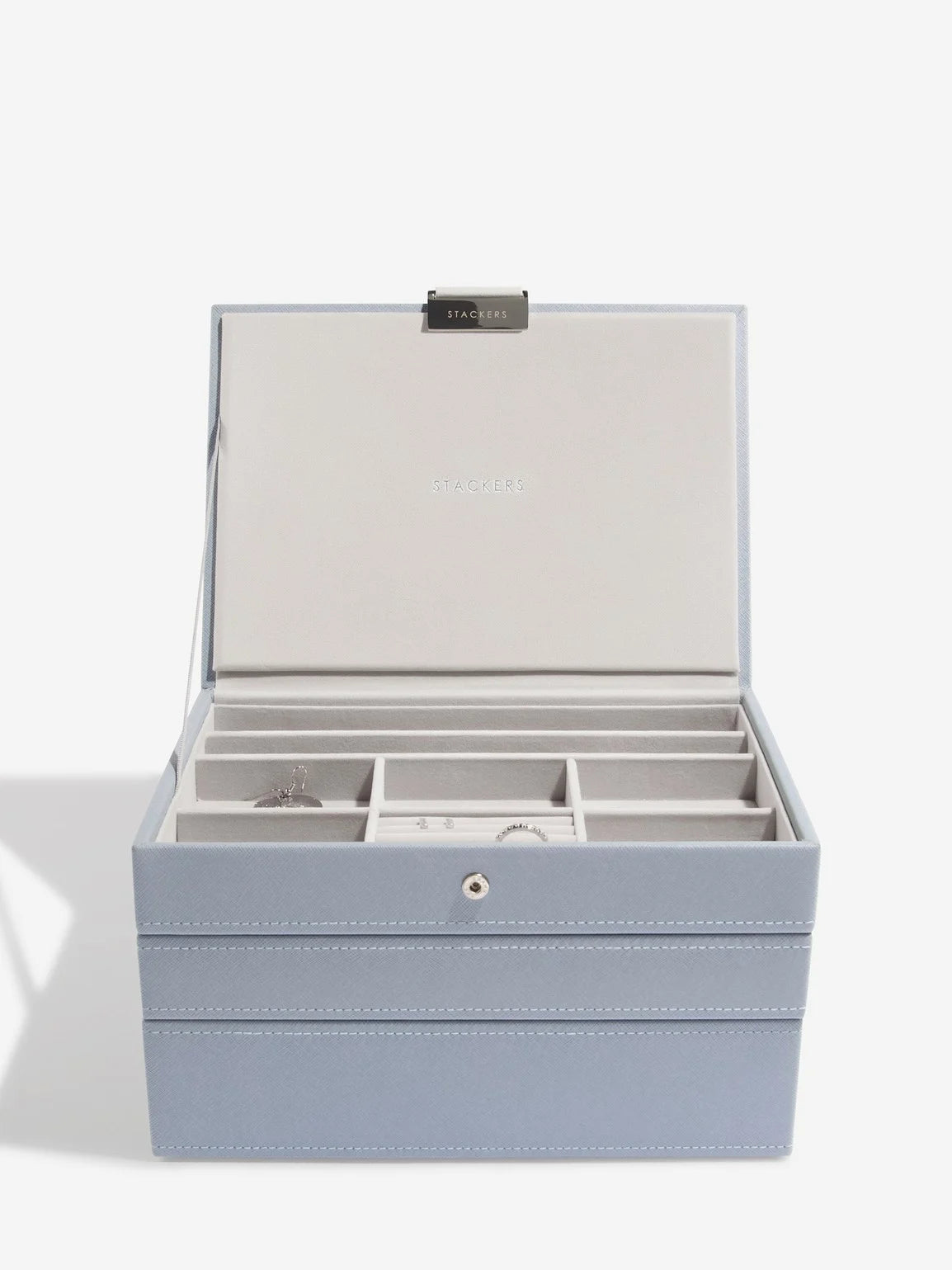 Stackers Klassieke Juwelendoos Set van 3 Blauw