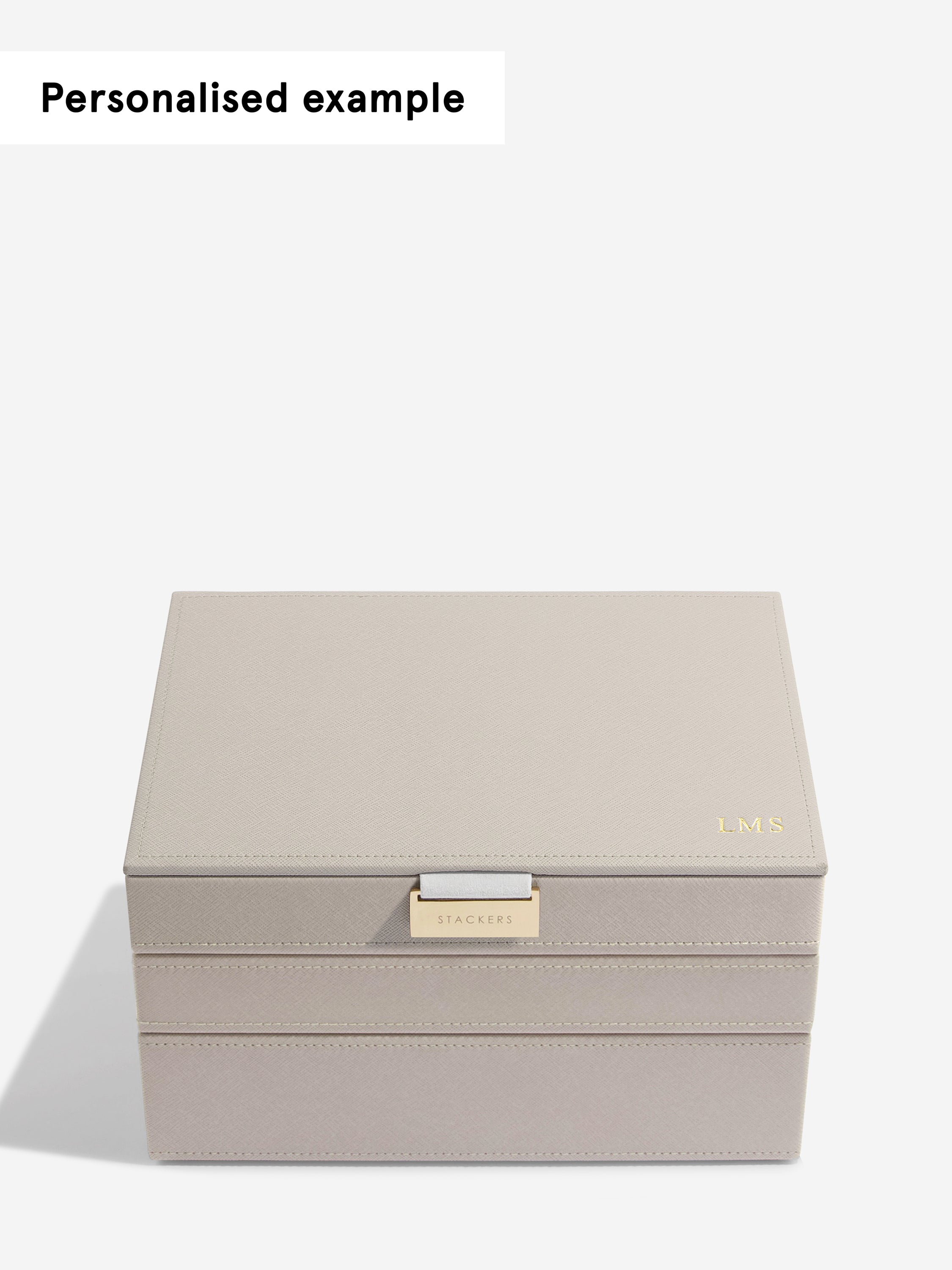 Stackers Klassieke Juwelendoos Set van 3 Taupe