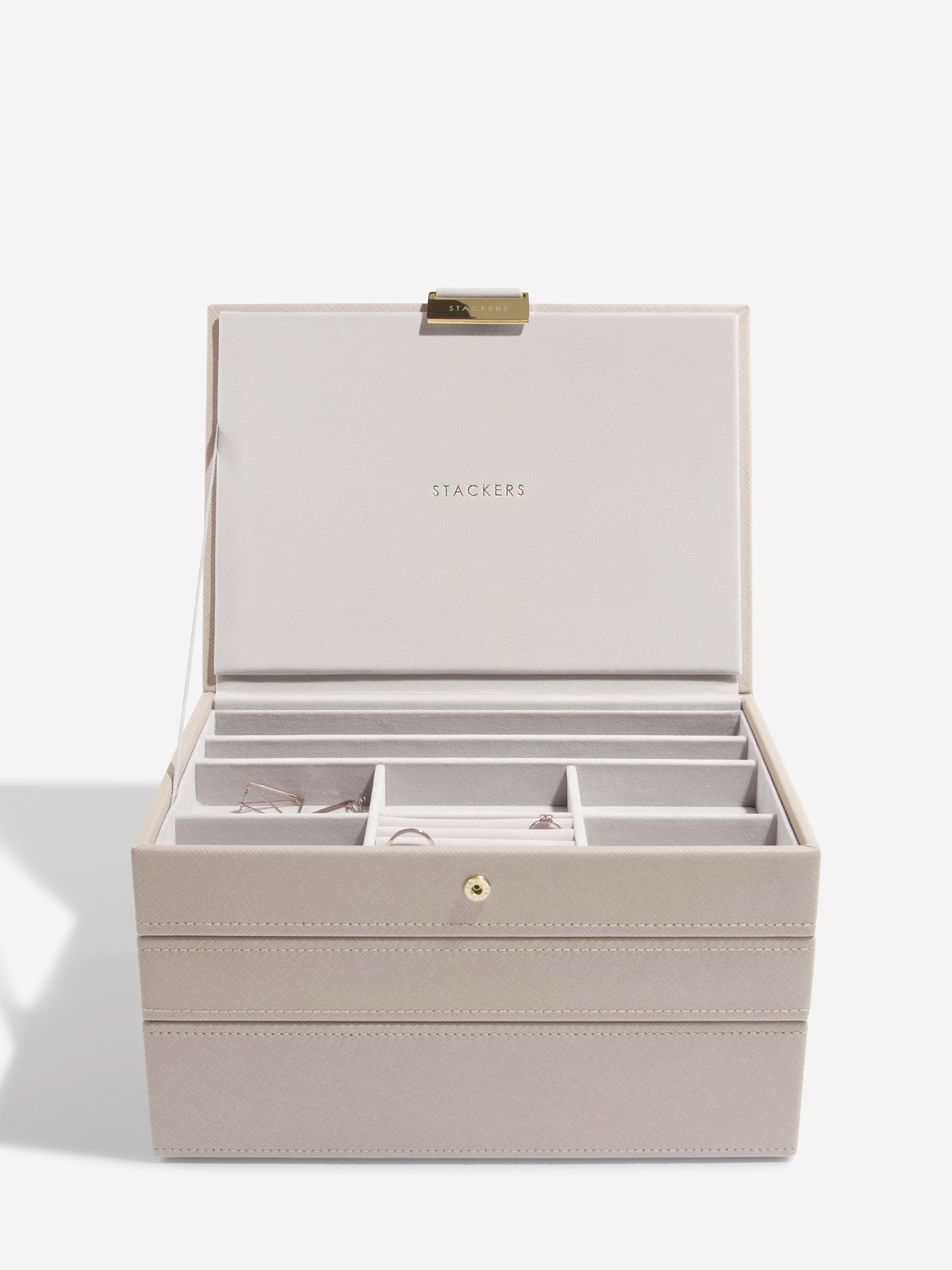 Stackers Klassieke Juwelendoos Set van 3 Taupe
