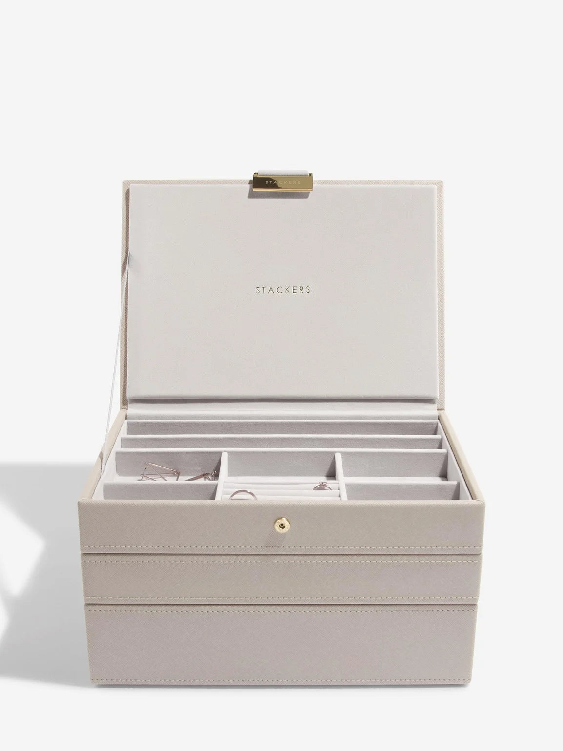 Stackers Klassieke Juwelendoos Set van 3 Taupe