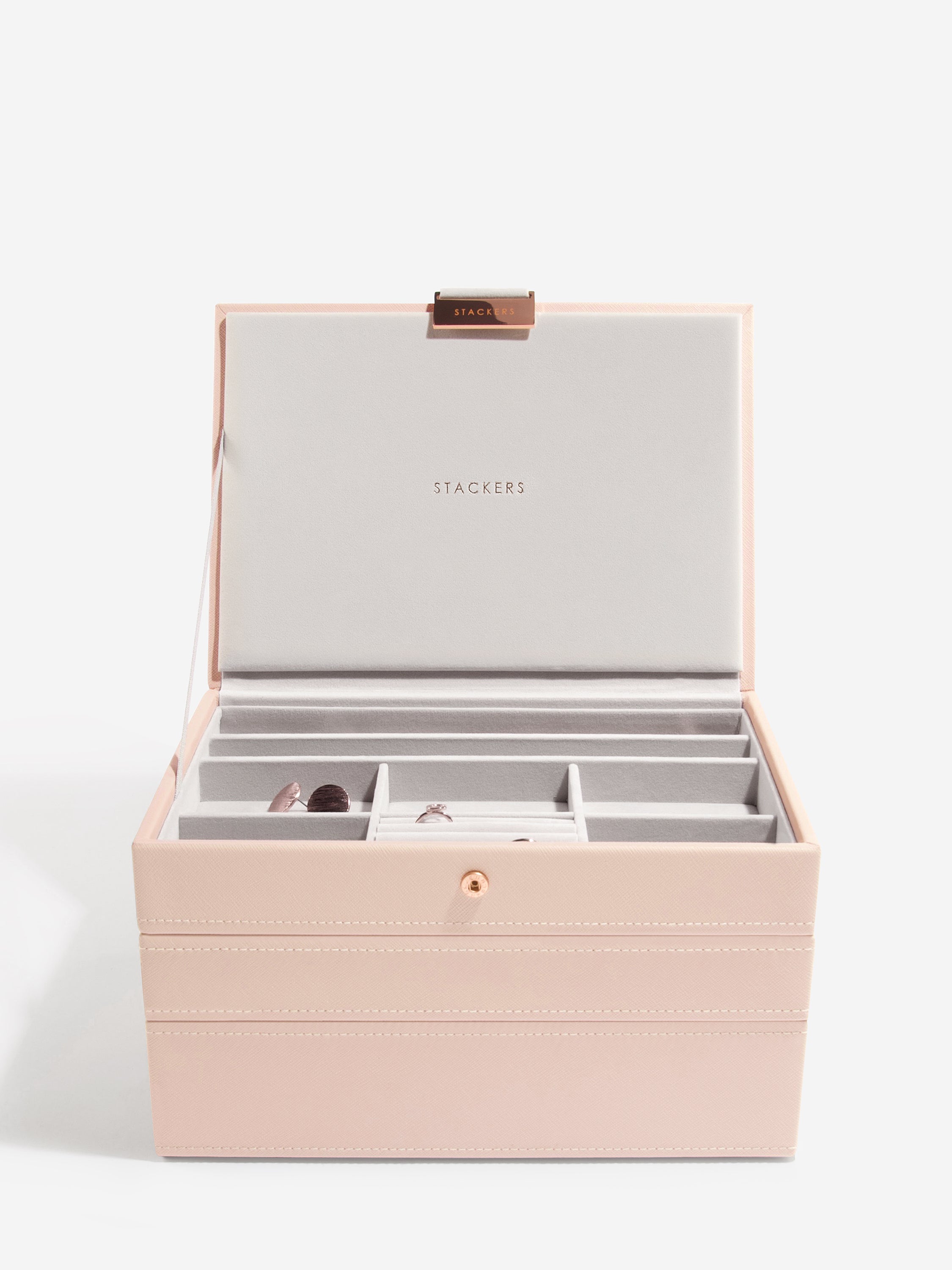 Stackers Klassieke Juwelendoos Set van 3 Roze