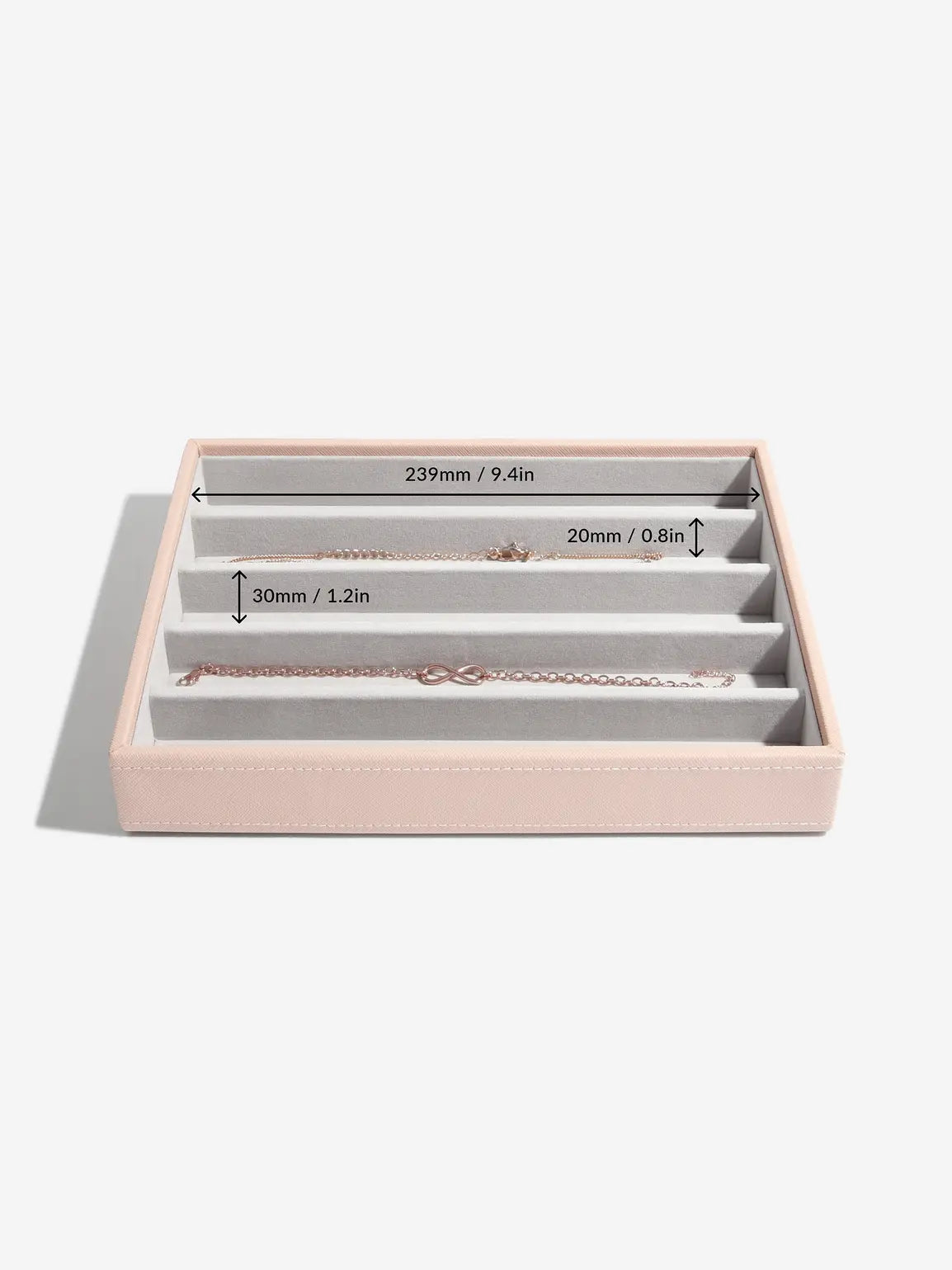 Stackers Necklace Layer for Classic Jewelry Box Pink