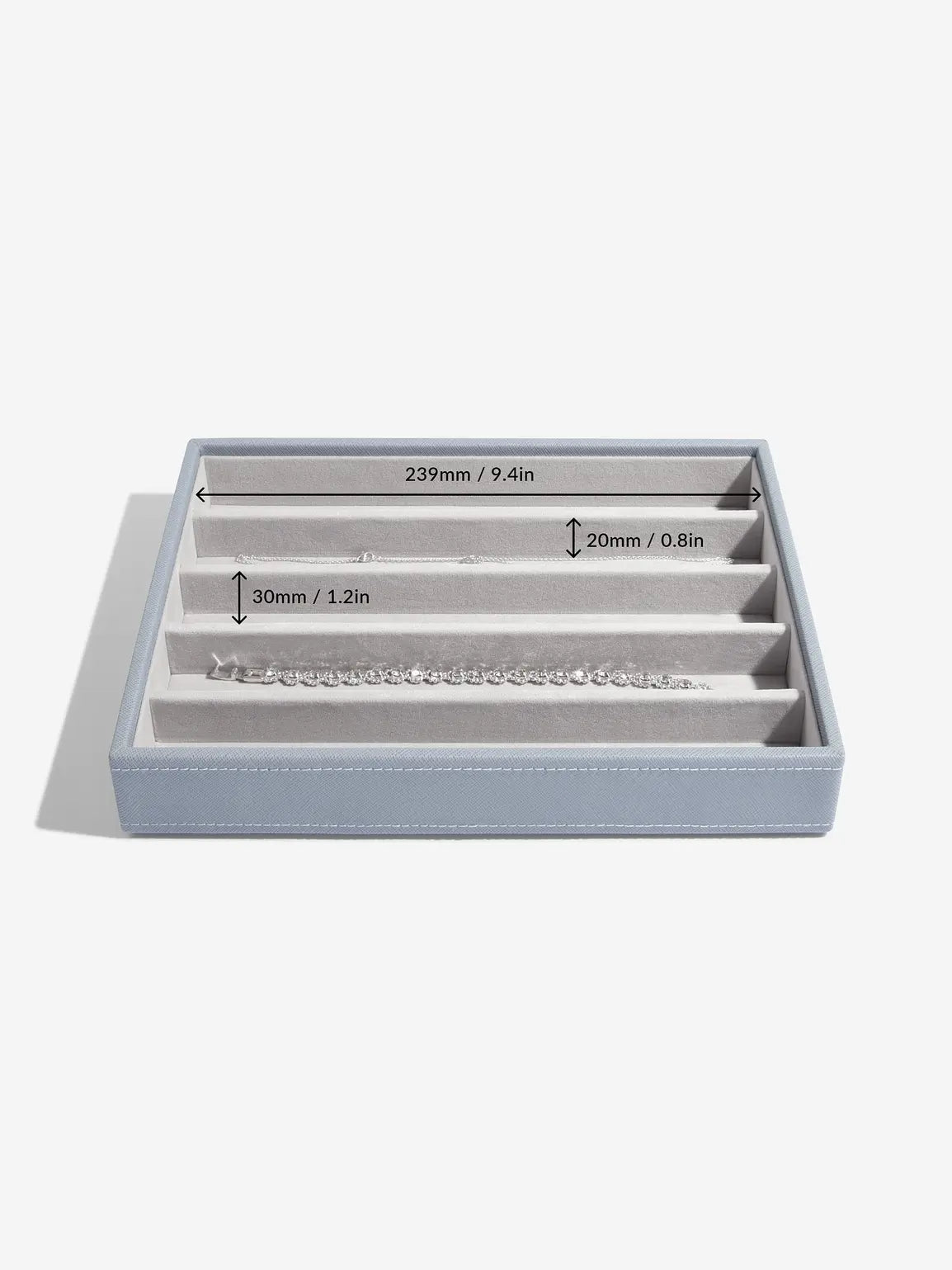 Stackers Necklace Layer for Classic Jewelry Box Blue