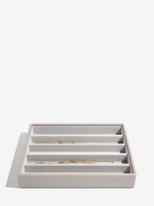 Stackers Halskettingenlaag voor Klassieke Juwelendoos Taupe