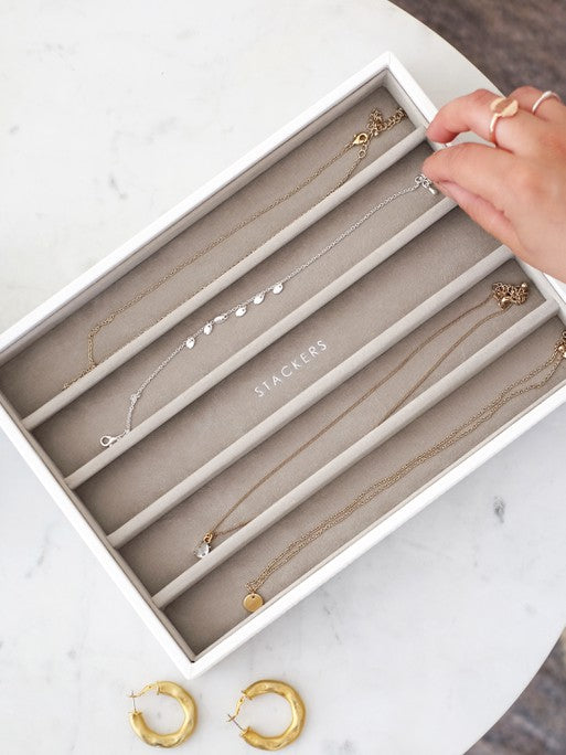 Stackers Necklace Layer for Classic Jewelry Box White