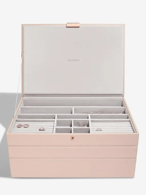Stackers XL Jewelry Box Set of 3 Pink
