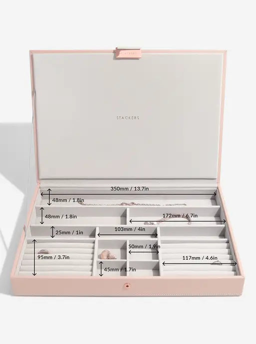 Stackers XL Jewelry Box Set of 3 Pink