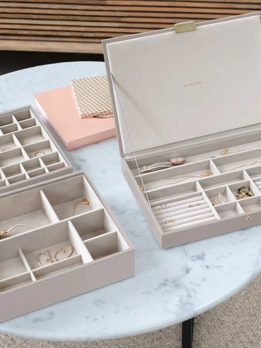 Stackers XL Juwelendoos set van 3 Taupe