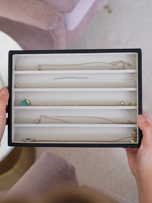 Stackers Necklace Layer for Classic Jewelry Box Black