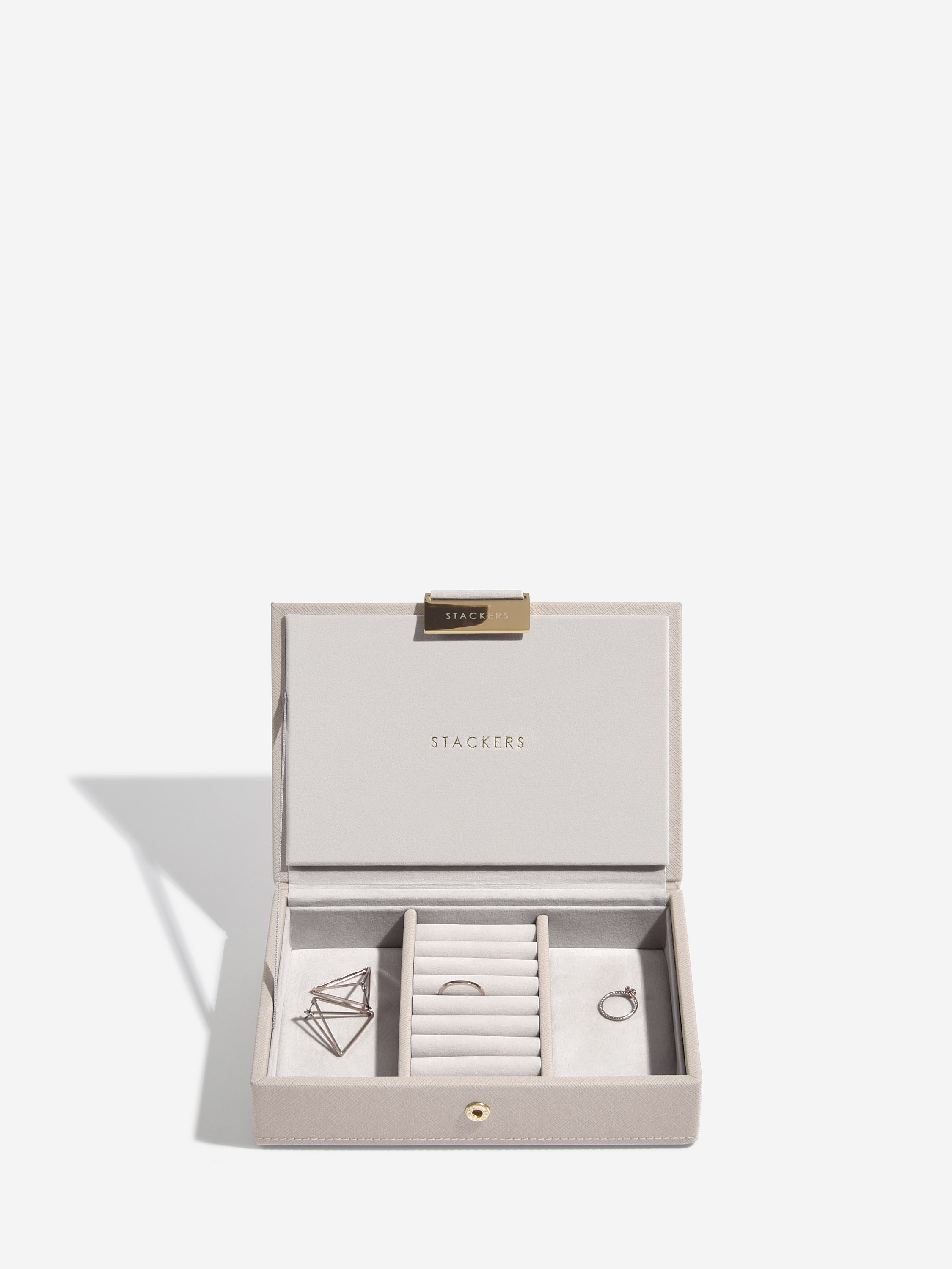 Stackers Mini Juwelendoos Set van 2 Taupe