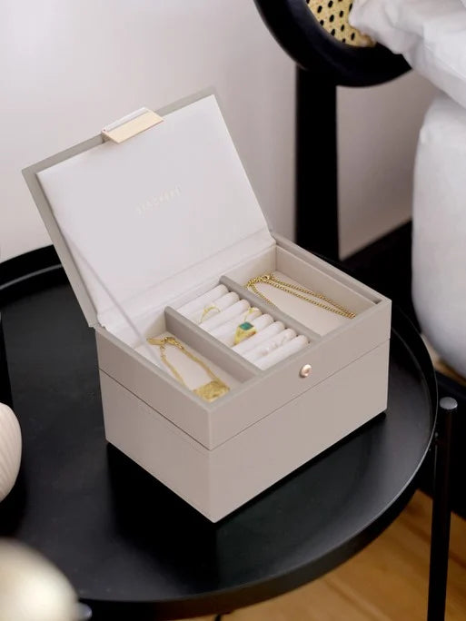 Stackers Mini Juwelendoos Set van 2 Taupe